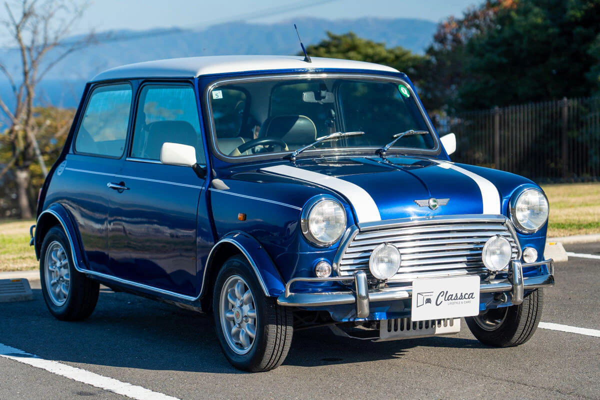 rover mini cooper tahitian blue
