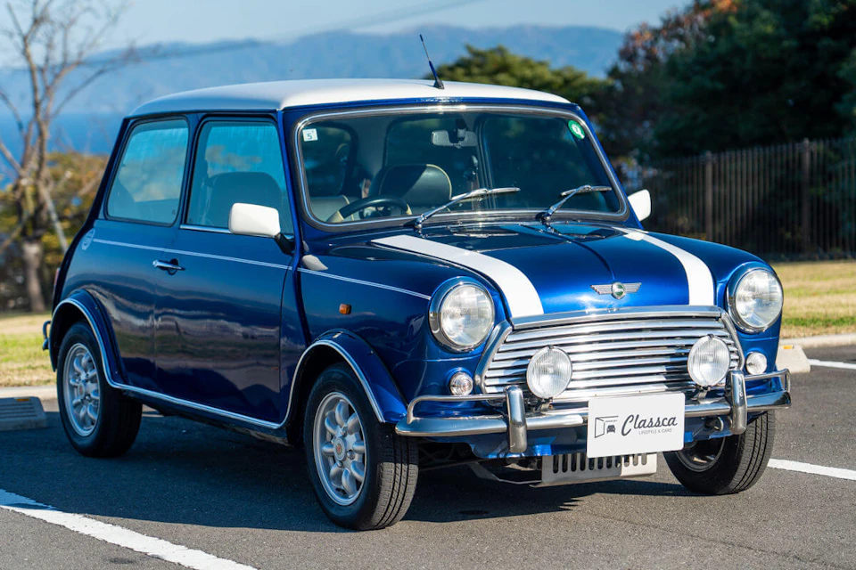 rover mini cooper tahitian blue
