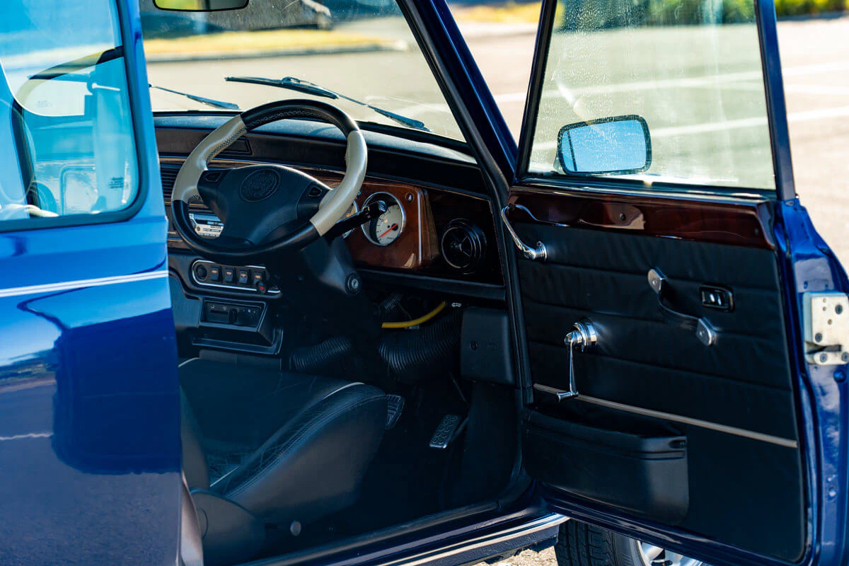 rover mini cooper tahitian blue