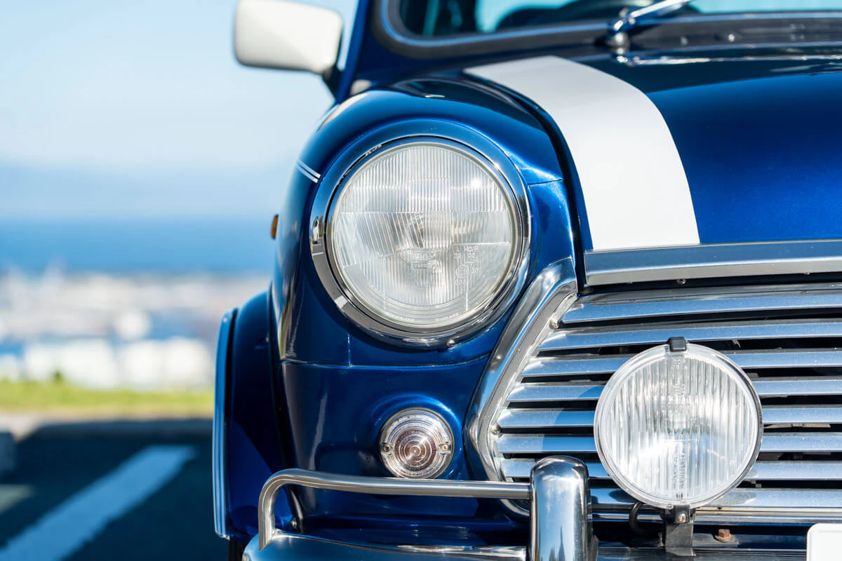 rover mini cooper tahitian blue