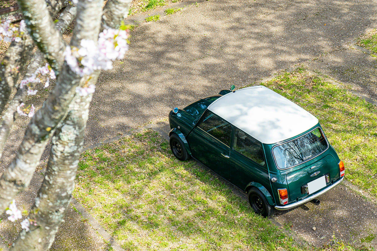 rover mini cooper 1.3i racing green