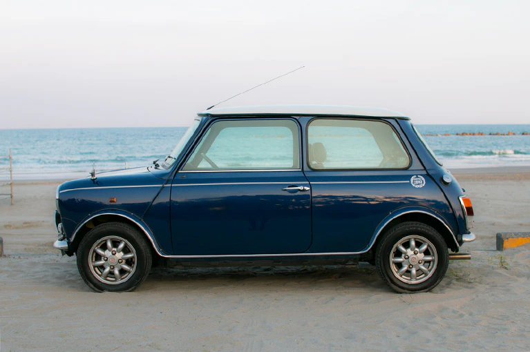 rover mini cooper tahiti blue