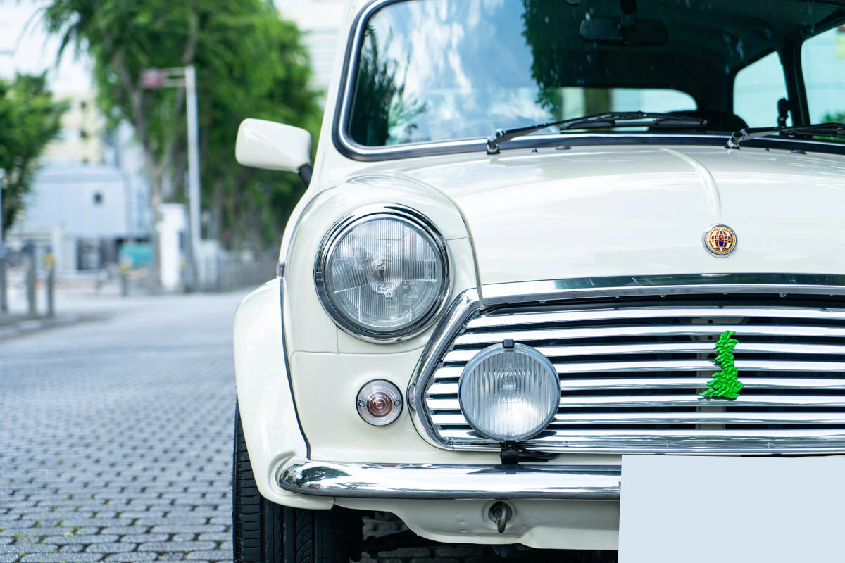 rover mini paul smith white