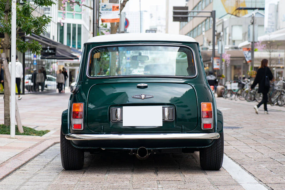rover mini cooper 1.3i racing green