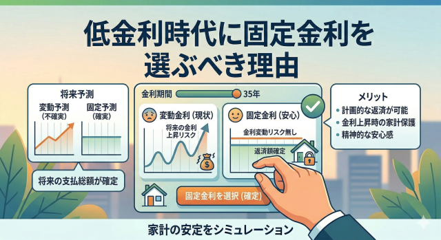 低金利時代に固定金利を選ぶべき理由