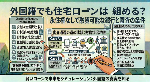 外国籍でも住宅ローンは組める？永住権なしで融資可能な銀行と審査の条件