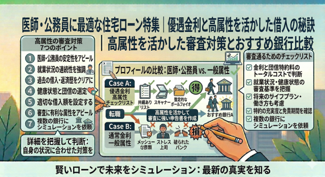 医師・公務員に最適な住宅ローン特集｜優遇金利と高属性を活かした借入の秘訣