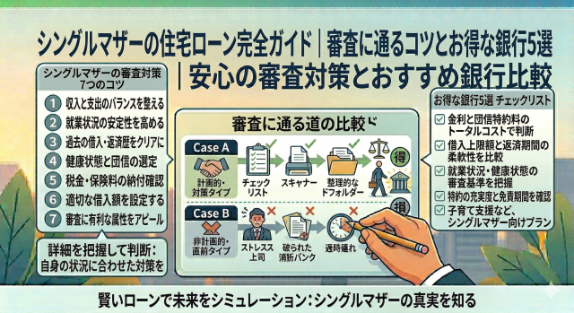 シングルマザーの住宅ローン完全ガイド｜審査に通るコツとお得な銀行5選