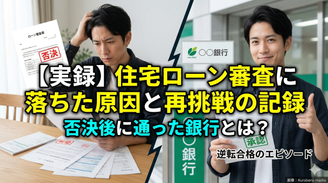 【実録】住宅ローン審査に落ちた原因と再挑戦の記録｜否決後に通った銀行とは