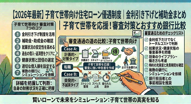 【2026年最新】子育て世帯向け住宅ローン優遇制度｜金利引き下げと補助金まとめ