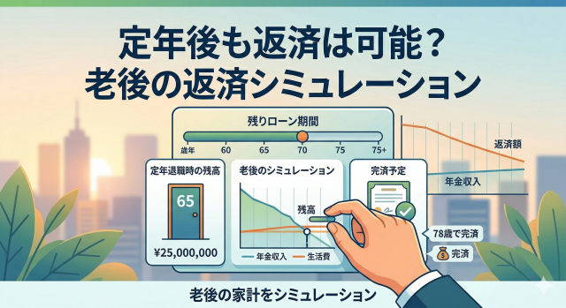 定年後も返済は可能？老後の返済シミュレーション