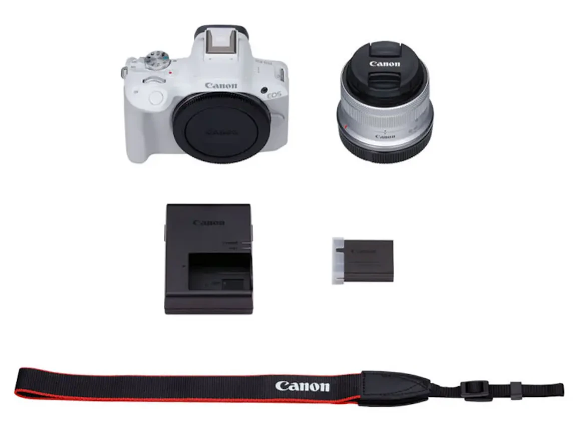 EOS R50 RF-S18-45 IS STM レンズキット "ホワイト"の新品/中古の在庫一覧 2枚目