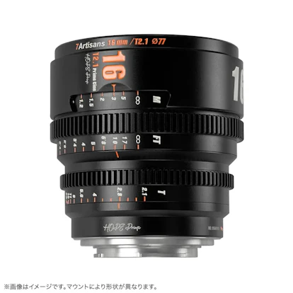 7Artisans HOPE Prime 16mm T2.1 キヤノンRF用 "ブラック"