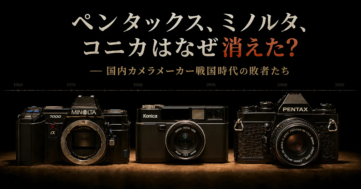 ペンタックス、ミノルタ、コニカはなぜ消えた？国内カメラメーカー戦国