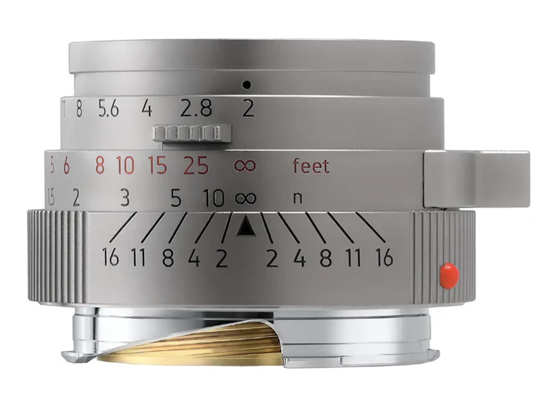 M 50mm f/2 フード・フィルター付 "チタンカラー"