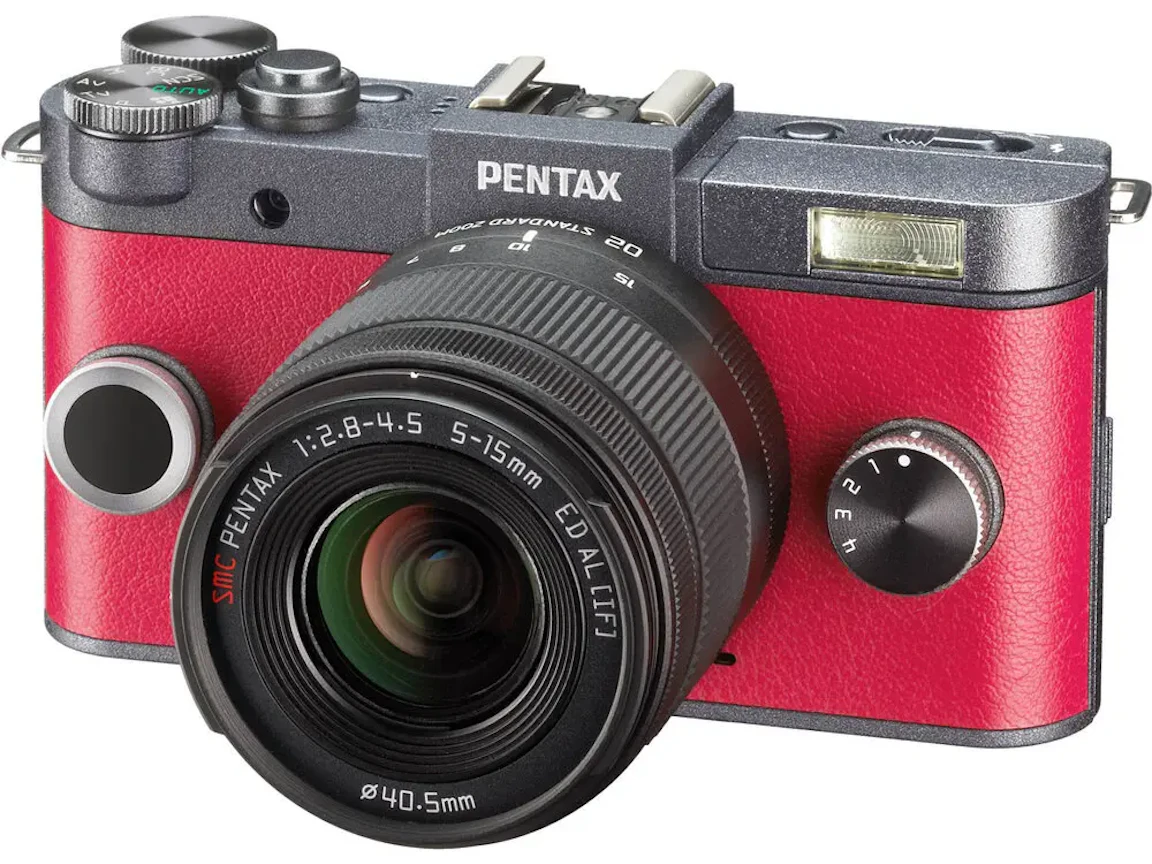 PENTAX Q-S1 ボディ "ガンメタル×カーマインレッド"