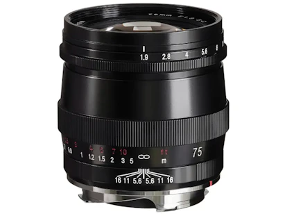 フォクトレンダー ULTRON 75mm F1.9 VM SC "ブラックペイント"