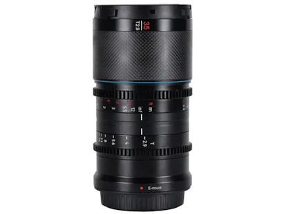 Saturn 35mm T2.9 1.6X フルフレームカーボンファイバーアナモルフィックレンズ ブルーフレア フジフイルム用