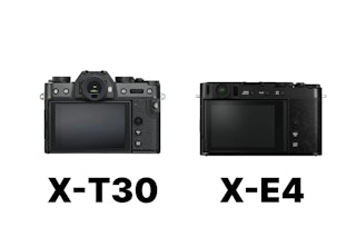 Fujifilm X-T30とX-E4のファインダー・背面モニターの比較