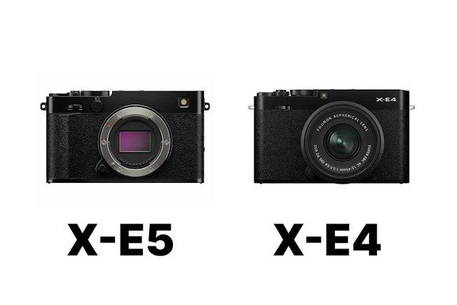 FUJIFILM X-E5とX-E4を比較まとめ!画質・手ブレ補正・AF・動画・サイズの違い