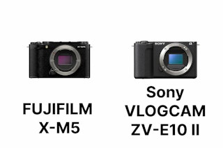 【2026年版】FUJIFILM X-M5とSony ZV-E10 IIを徹底比較!静止画・動画・携帯性でどっちを選ぶ?