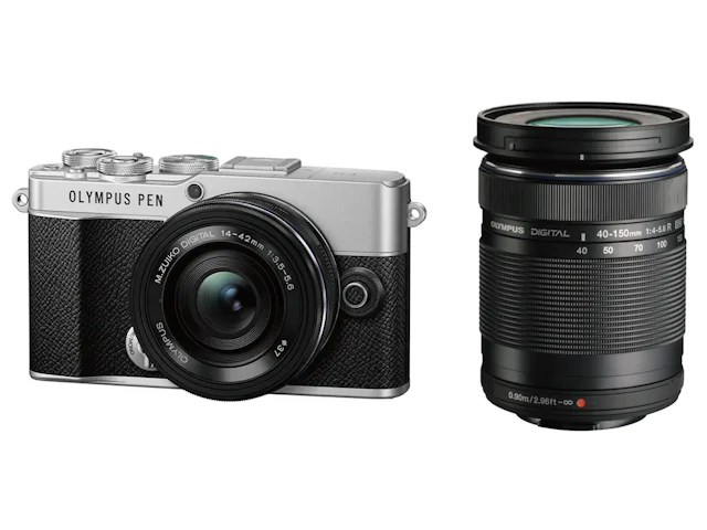 OLYMPUS PEN E-P7 EZダブルズームキット "シルバー"