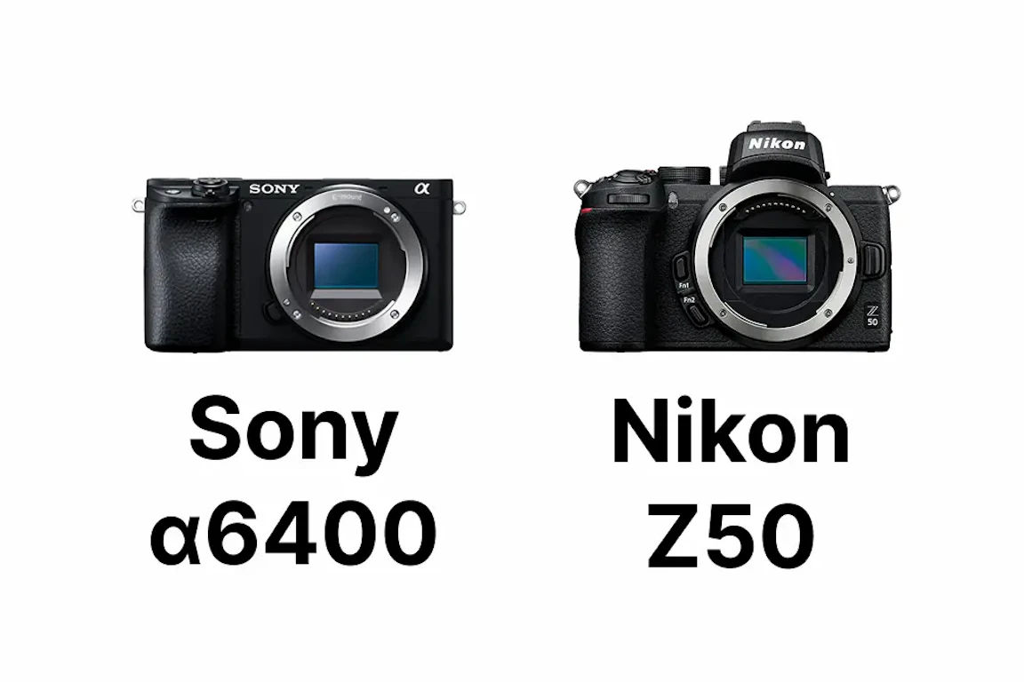 【2026年版】Sony α6400とNikon Z50を徹底比較|AF・動画・操作性・レンズの違いと選び方