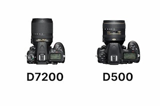 携帯性・操作性の比較:D7200は約95g軽い