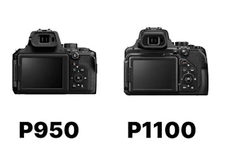 主要スペック比較|P950は軽さ、P1100は3000mm相当の望遠端が分岐点