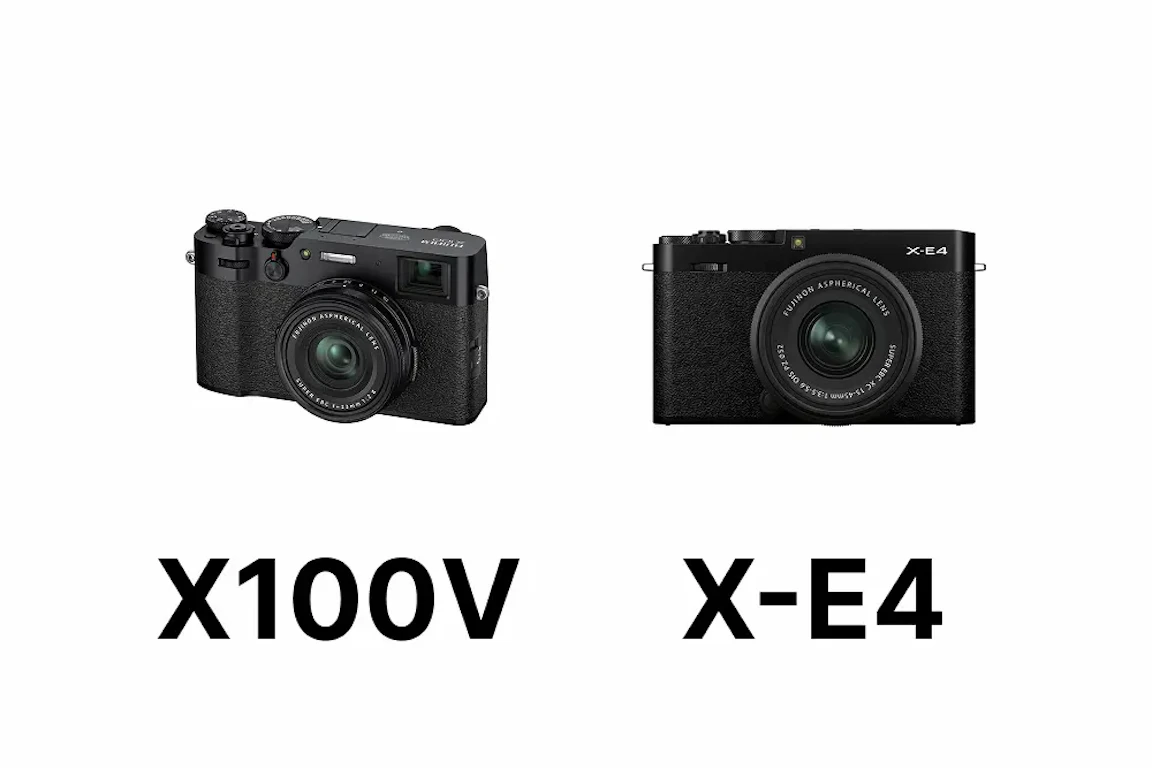 【2026年版】FUJIFILM X100VとX-E4を徹底比較|レンズ固定・交換式の違いと選び方