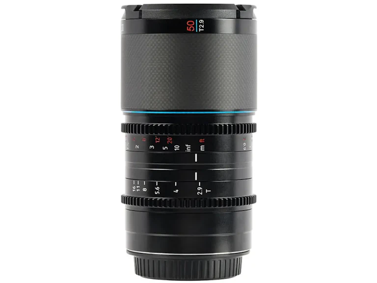 Saturn 50mm T2.9 1.6X フルフレームカーボンファイバーアナモルフィックレンズ ブルーフレア