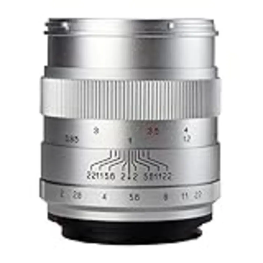 中一光学 CREATOR 85mm F2 ニコンF 美品 シルバー 中一光学 CREATOR 85mm F2 ニコン用 