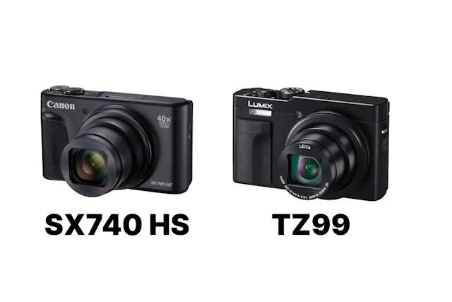 Canon PowerShot SX740 HSとPanasonic LUMIX DC-TZ99を徹底比較!960mm超望遠か、RAW・4K PHOTOの使いやすさか
