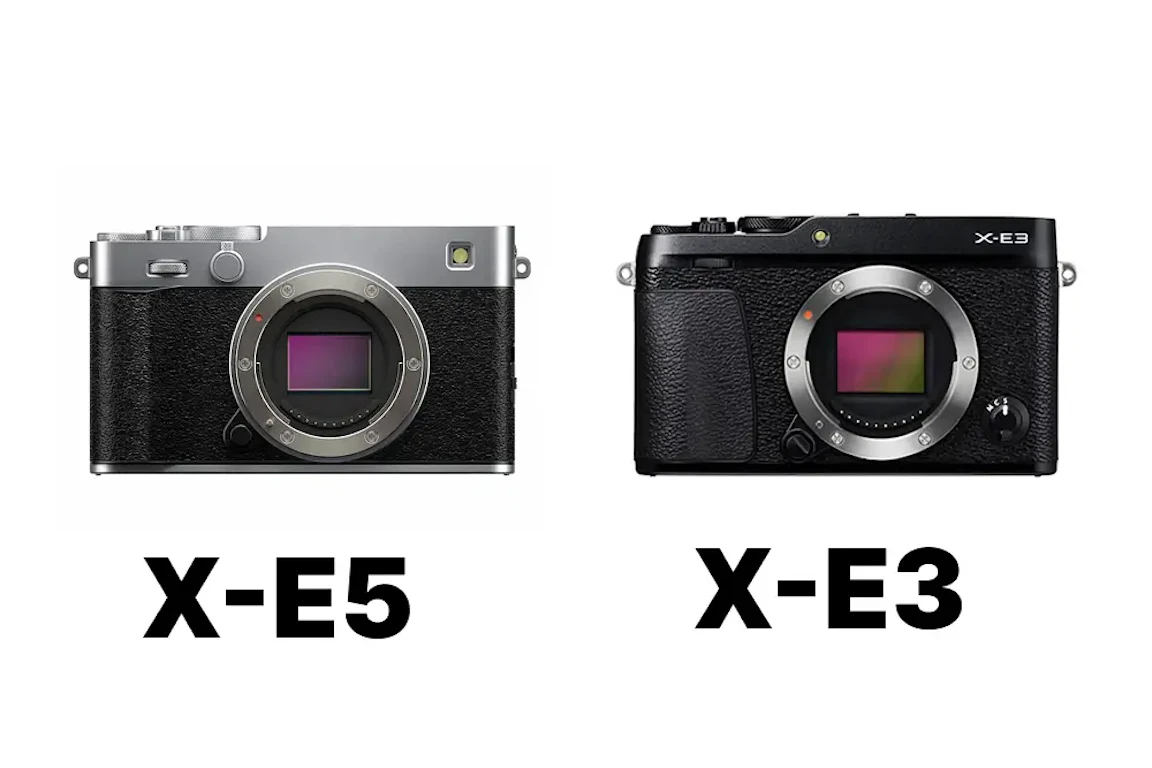 FUJIFILM X-E3とFUJIFILM X-E5を徹底比較まとめ! 画質・手ブレ補正・動画・価格差で選ぶ