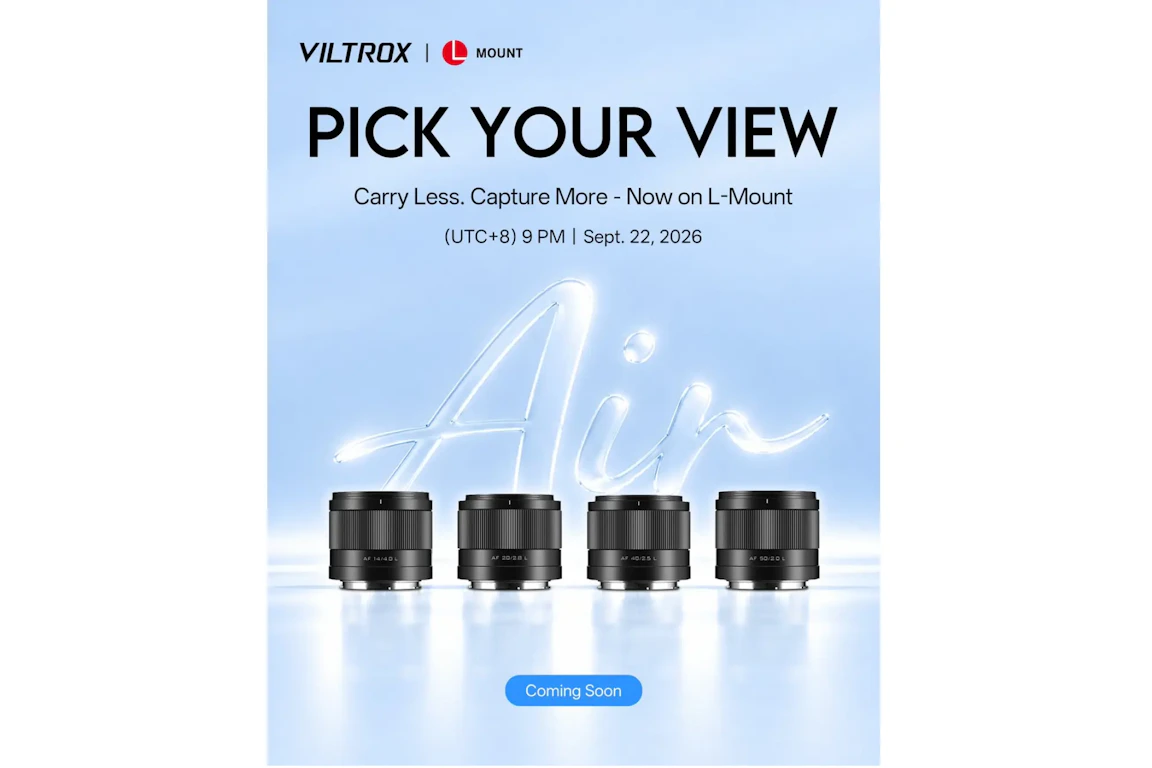 【リーク】VILTROX、Lマウント向け新レンズ4本を9月22日に案内か 14mm F4・20mm F2.8・40mm F2.5・50mm F2が候補