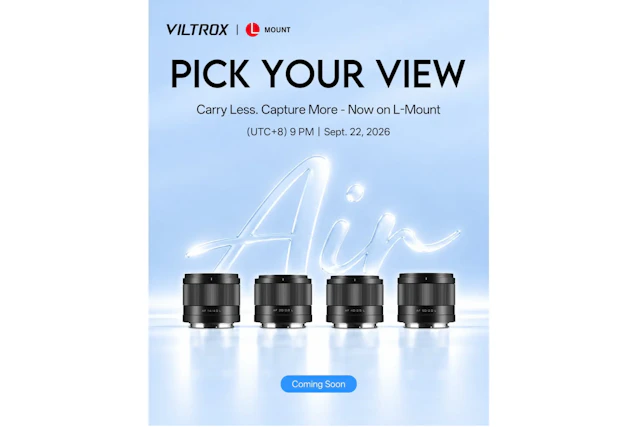 【リーク】VILTROX、Lマウント向け新レンズ4本を9月22日に案内か 14mm F4・20mm F2.8・40mm F2.5・50mm F2が候補