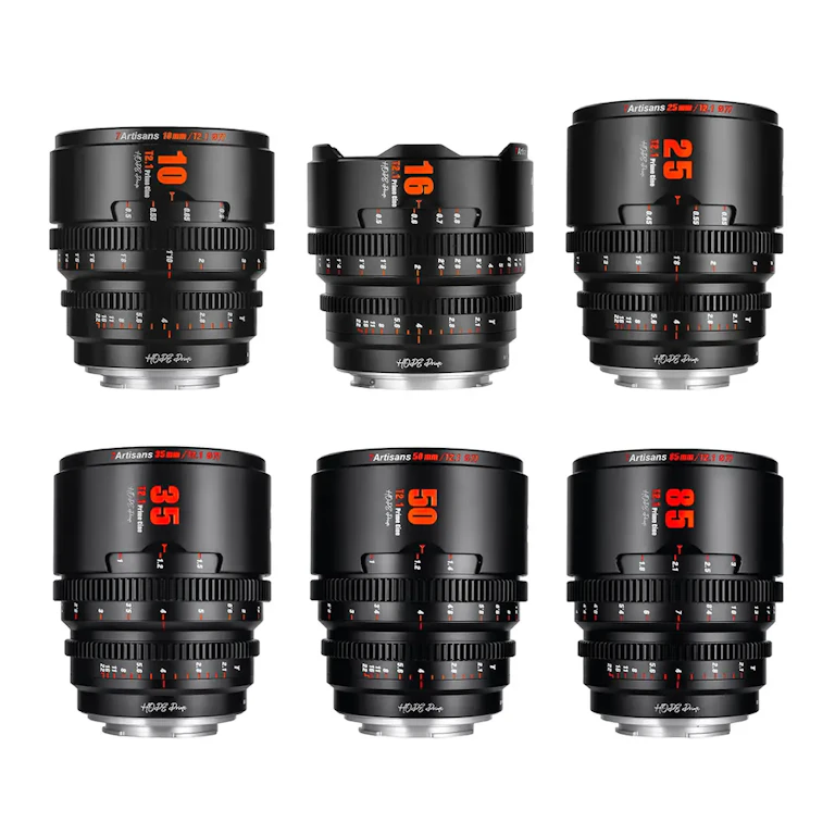 7Artisans HOPE Prime 6本セット 10-85mm T2.1 キヤノンRF用 "ブラック"