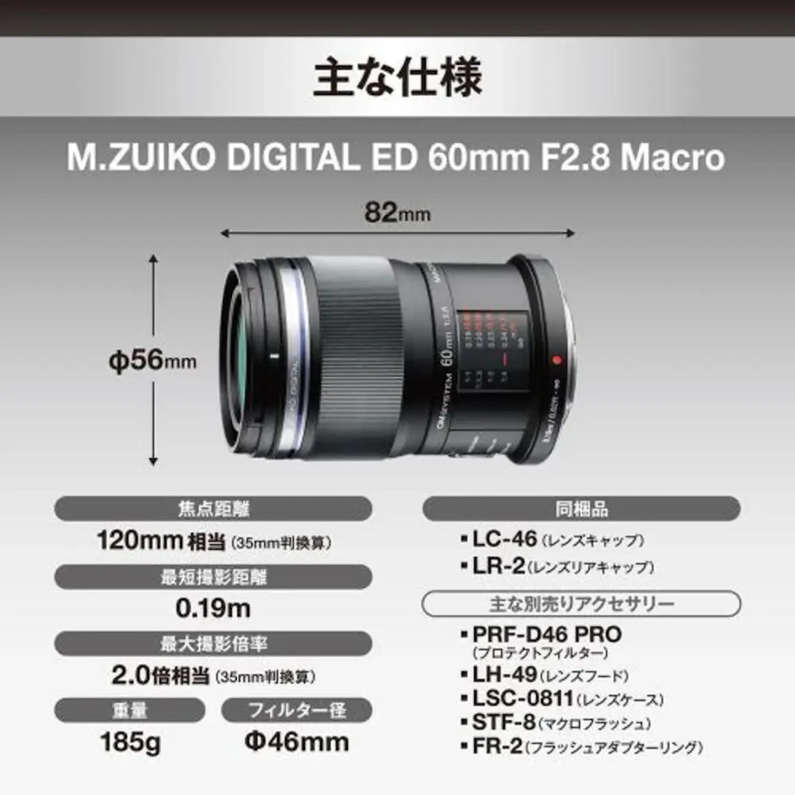 M.ZUIKO DIGITAL ED 60mm F2.8 Macroの新品/中古の在庫一覧 2枚目