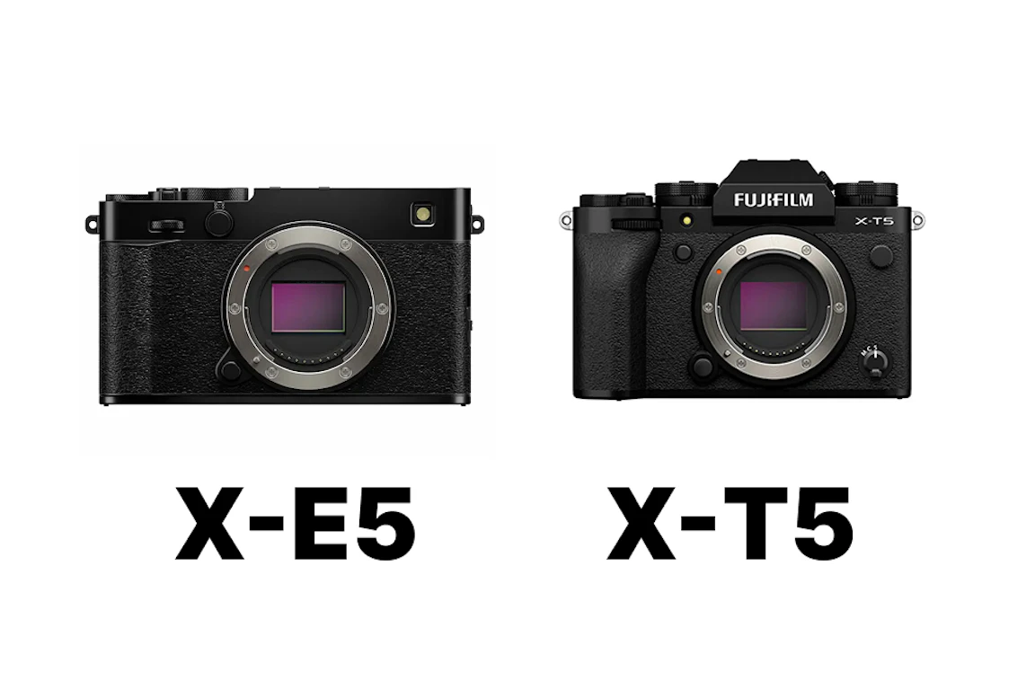 FUJIFILM X-E5とX-T5を徹底比較！写りは同等、選び方は「ファインダー・操作・耐候性」で決まる