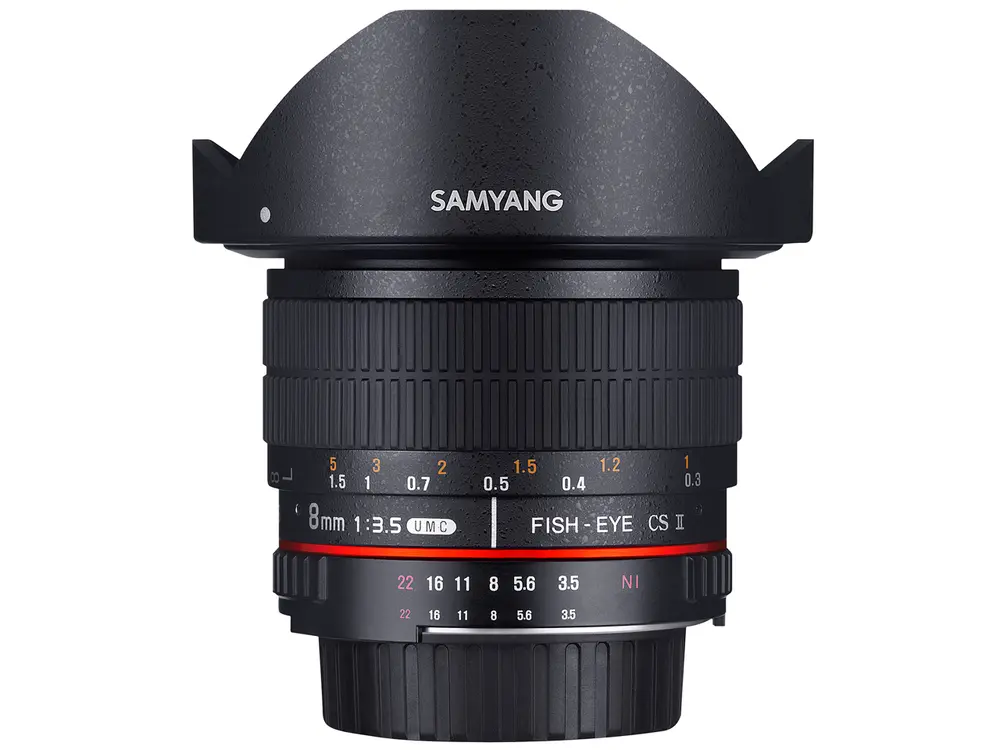 SAMYANG 8mm F3.5 UMC FISH-EYE CS II ニコン用の新品/中古を買うなら