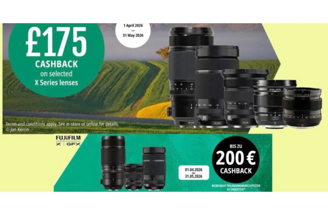 欧州にて、FUJINON XFレンズが春のキャッシュバック開始