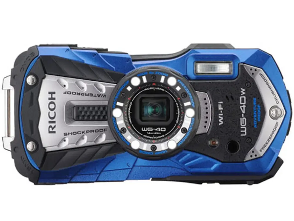 RICOH WG-40W Wi-Fiモデル　リコー　コンデジ　ホワイト　① リコー RICOH WG-40W 