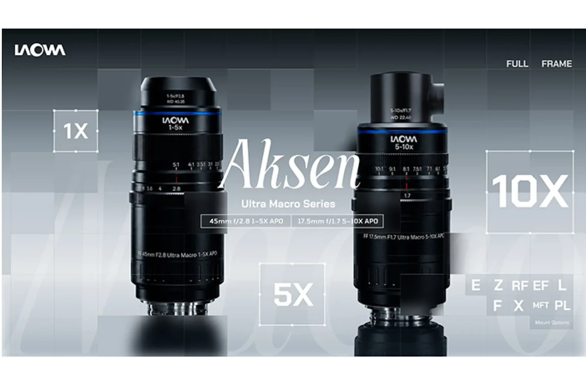 Laowa Aksen Ultra Macro APO発表|1–5X/5–10Xの高倍率マクロズーム