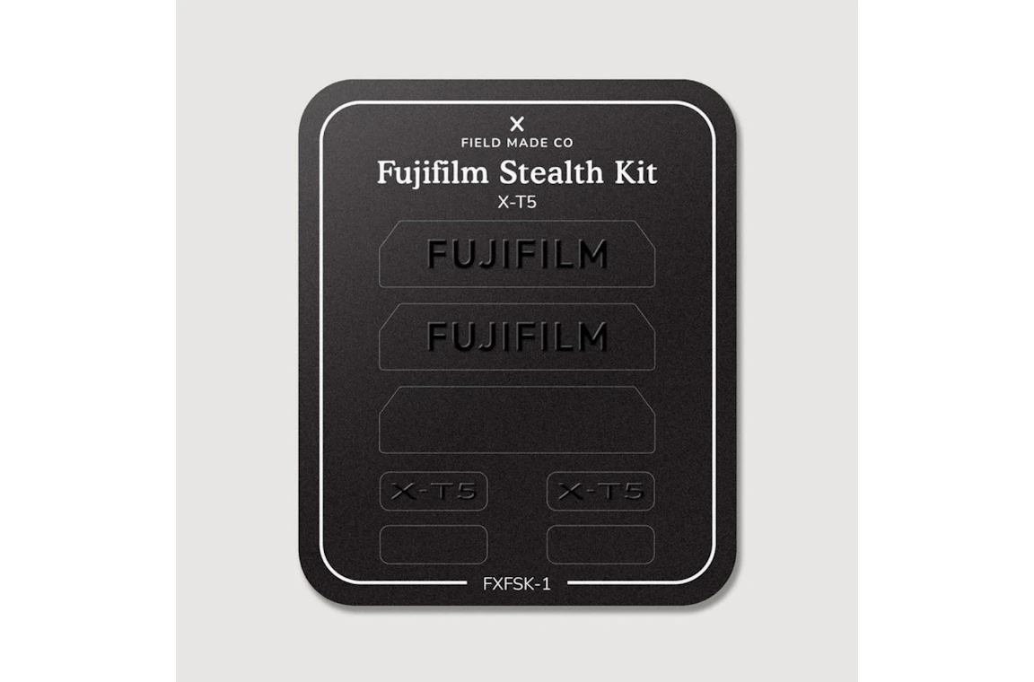 Field Made Co、富士フイルムX用「Stealth Kit」を発売 ロゴを覆う2種類のブラックラベル