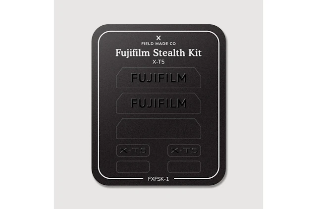 Field Made Co、富士フイルムX用「Stealth Kit」を発売 ロゴを覆う2種類のブラックラベル