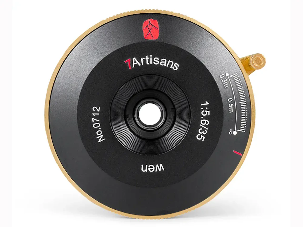 七工匠 7Artisans 35mm F5.6 ライカM用 "ブラック×ゴールド"