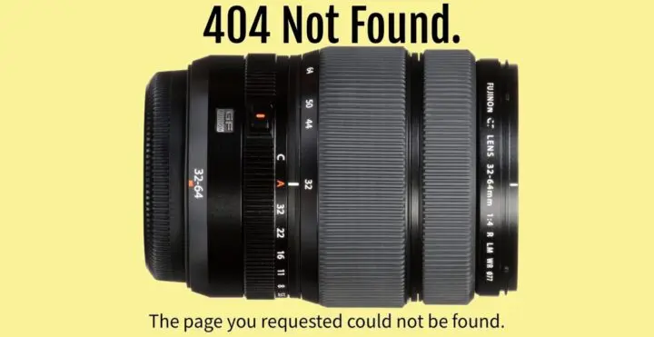 GF32-64mmF4のファームが“404”になった日ー真相と対策は | みんなのカメラ