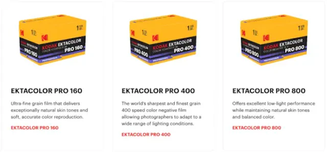 3/24正式発表 Kodakの「Ektacolor Pro」と「Ektapan」の予約開始日・発売日・価格・比較最新情報まとめ