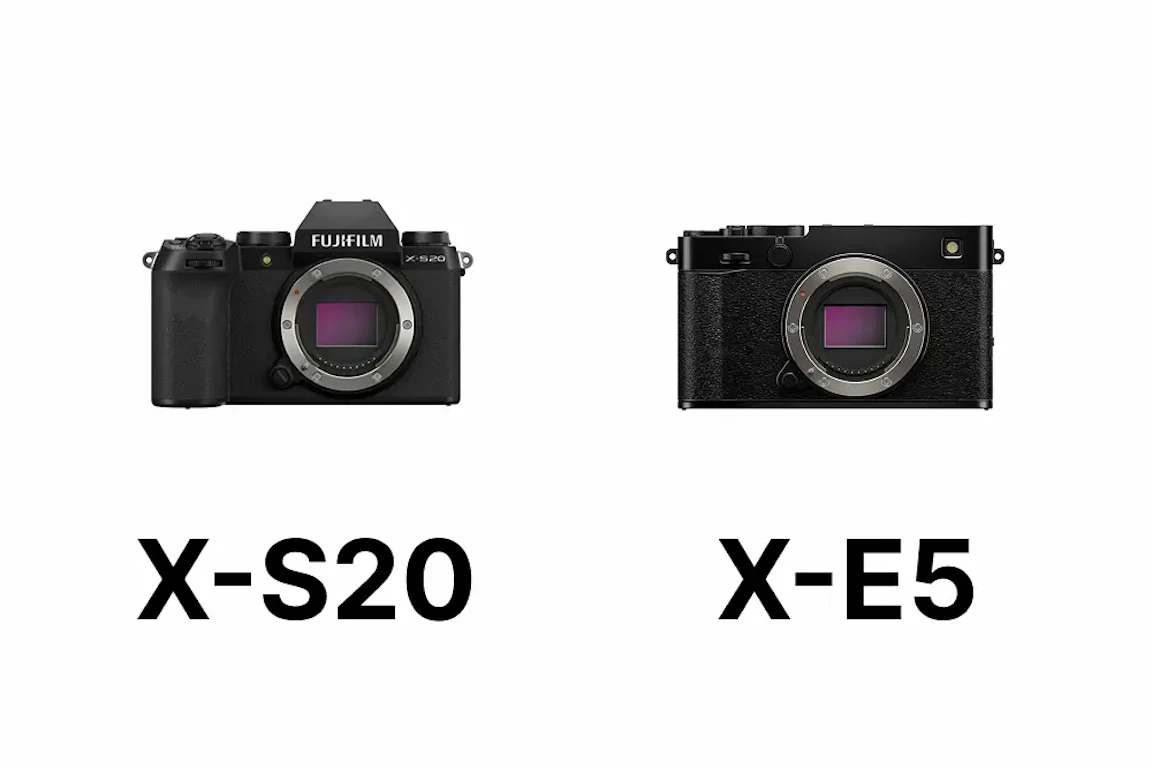 FUJIFILM X-S20とX-E5を徹底比較！画質・連写・動画・携帯性の違いを解説
