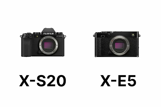 FUJIFILM X-S20とX-E5を徹底比較!画質・連写・動画・携帯性の違いを解説